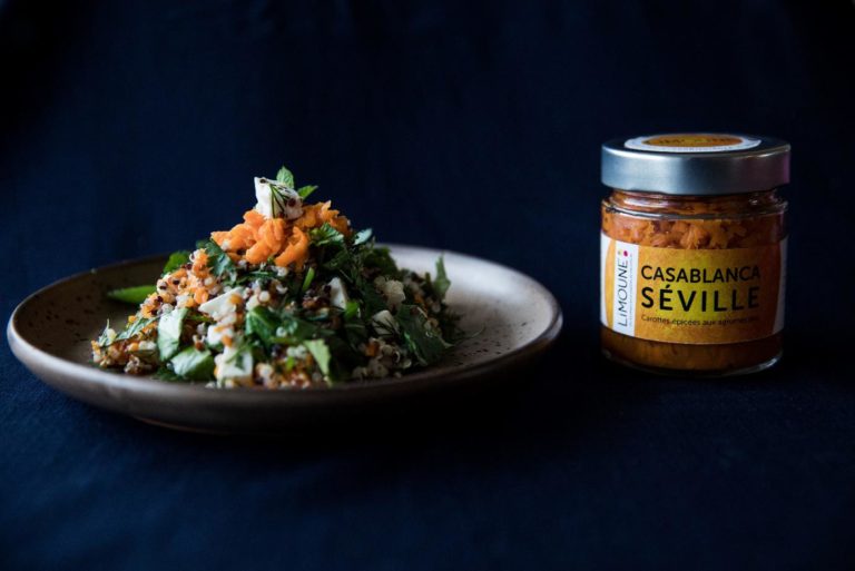 La salade composée aux carottes lactofermentées